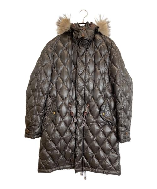 PS Paul Smith（ＰＳポールスミス）PS Paul Smith (ＰＳポールスミス) キルティングダウンコート ブラウン サイズ:Lの古着・服飾アイテム