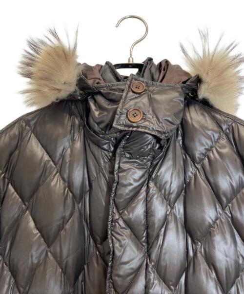 PS Paul Smith（ＰＳポールスミス）PS Paul Smith (ＰＳポールスミス) キルティングダウンコート ブラウン サイズ:Lの古着・服飾アイテム