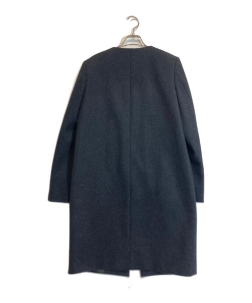 theory（セオリー）theory (セオリー) ノーカラーコート グレー サイズ:Sの古着・服飾アイテム