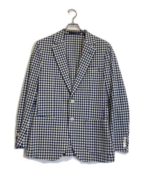 五大陸（ゴタイリク）五大陸 (ゴタイリク) シアサッカ―ジャケット ホワイト サイズ:Mの古着・服飾アイテム