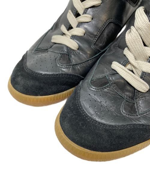 Maison Margiela（メゾンマルジェラ）Maison Margiela (メゾンマルジェラ) ハイカットジャーマントレーナー ネイビー サイズ:41の古着・服飾アイテム