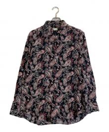 ETRO（エトロ）の古着「ペイズリー柄シルクシャツ」｜ブラック
