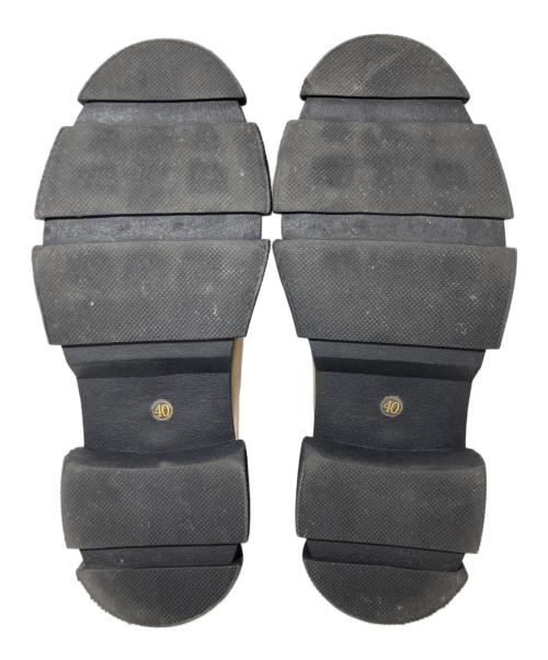 MANA（マナ）MANA (マナ) ビッグベルトボリュームソールシューズ ゴールド サイズ:40の古着・服飾アイテム