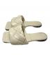 BOTTEGA VENETA (ボッテガベネタ) フラットサンダル ホワイト サイズ:37　1/2：22000円