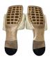 中古・古着 BOTTEGA VENETA (ボッテガベネタ) フラットサンダル ホワイト サイズ:37　1/2：22000円