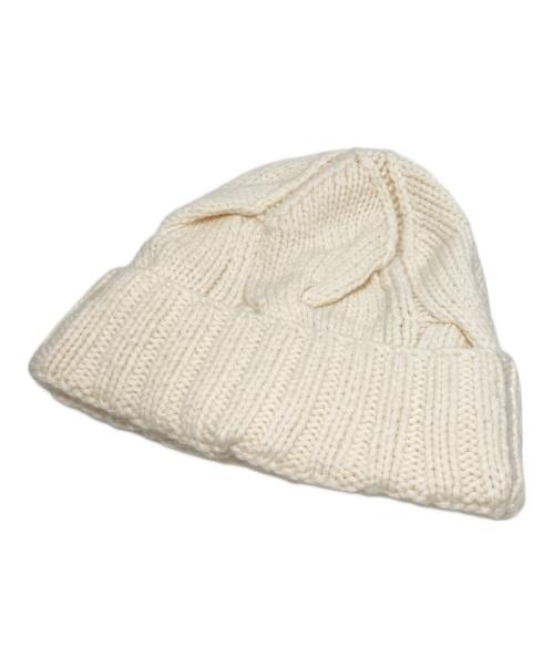 LORO PIANA（ロロピアーナ）LORO PIANA (ロロピアーナ) カシミヤニット帽 ホワイトの古着・服飾アイテム