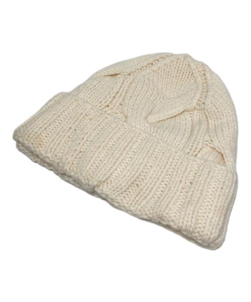 LORO PIANA（ロロピアーナ）LORO PIANA (ロロピアーナ) カシミヤニット帽 ホワイトの古着・服飾アイテム