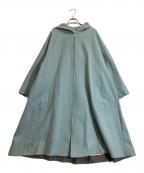 YORIヨリ）の古着「Aラインフードコート」｜スカイブルー