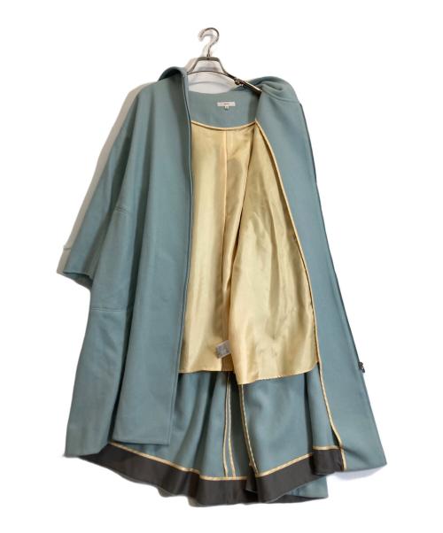YORI（ヨリ）yori (ヨリ) Aラインフードコート スカイブルー サイズ:38の古着・服飾アイテム