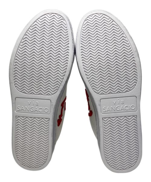 Sangacio（サンガッチョ）sangacio (サンガッチョ) スニーカー ホワイト サイズ:27の古着・服飾アイテム