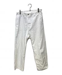 R.H.Vintage（ロンハーマン・ヴィンテージ）の古着「コットンチノトラウザーズパンツ」｜ホワイト