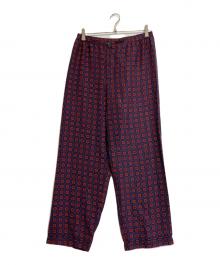 PRADA（プラダ）の古着「シルクパンツ」｜ネイビー