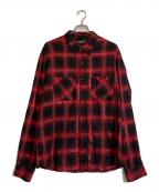 AMIRIアミリ）の古着「チェックシャツ」｜レッド