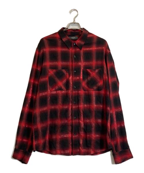 AMIRI（アミリ）AMIRI (アミリ) チェックシャツ レッド サイズ:XLの古着・服飾アイテム