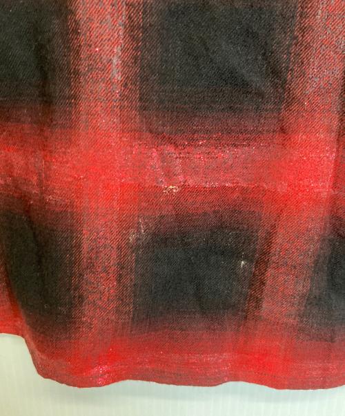 AMIRI（アミリ）AMIRI (アミリ) チェックシャツ レッド サイズ:XLの古着・服飾アイテム