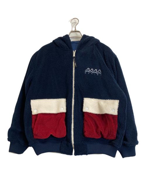 muta MARINE（ムータマリン）muta MARINE (ムータマリン) リバーシブルボアジャケット ネイビー サイズ:7の古着・服飾アイテム