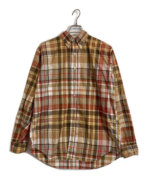 CIOTA（シオタ）CIOTA (シオタ) スビンポプリンマドラスチェックB.Dシャツ ブラウン サイズ:5の古着・服飾アイテム