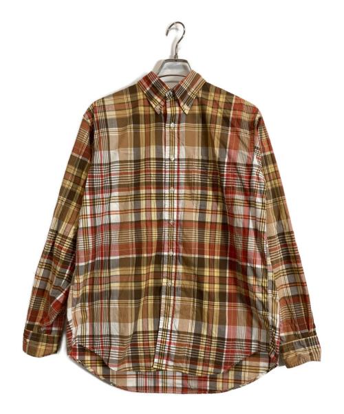 CIOTA（シオタ）CIOTA (シオタ) スビンポプリンマドラスチェックB.Dシャツ ブラウン サイズ:5の古着・服飾アイテム