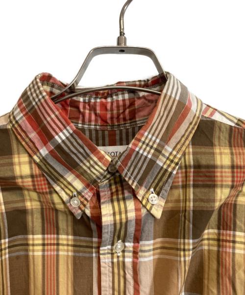 CIOTA（シオタ）CIOTA (シオタ) スビンポプリンマドラスチェックB.Dシャツ ブラウン サイズ:5の古着・服飾アイテム