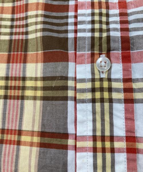 CIOTA（シオタ）CIOTA (シオタ) スビンポプリンマドラスチェックB.Dシャツ ブラウン サイズ:5の古着・服飾アイテム