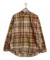 CIOTA（シオタ）の古着「スビンポプリンマドラスチェックB.Dシャツ」｜ブラウン