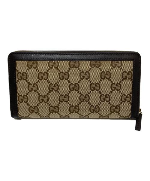 GUCCI（グッチ）GUCCI (グッチ) 長財布 ブラウンの古着・服飾アイテム