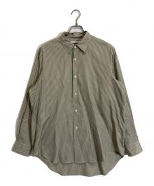 MAATEE&SONS（マーティーアンドサンズ）の古着「NOT A PLAIN SHIRTS」｜グレー