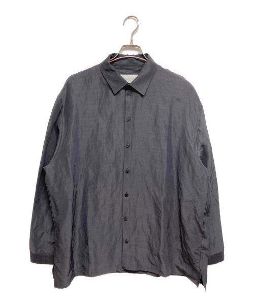 nonnotte（ノノット）NONNOTTE (ノノット) Dyeing Speck Oversized Shirt ネイビー サイズ:5の古着・服飾アイテム