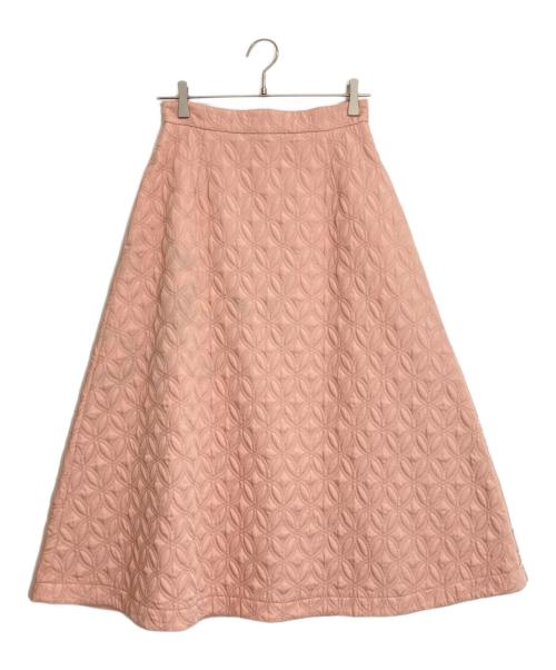 HANAE MORI（ハナエモリ）HANAE MORI (ハナエモリ) CELFORD (セルフォード) キルティングスカート ピンク サイズ:38の古着・服飾アイテム