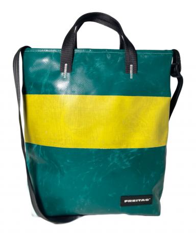 Freitag 2wayトートバック　紺色緑色 Freitag 2wayトートバック 紺色緑色 - メルカリ