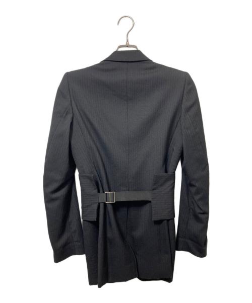 Maison Margiela（メゾンマルジェラ）Maison Margiela (メゾンマルジェラ) Wool Jacket With Oversized Belt ブラック サイズ:40の古着・服飾アイテム