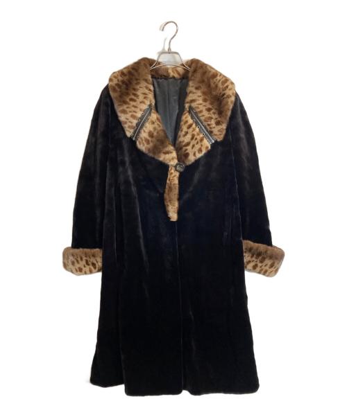 SAGA MINK（サガミンク）SAGA MINK (サガミンク) ファーコート ブラウン サイズ:42の古着・服飾アイテム