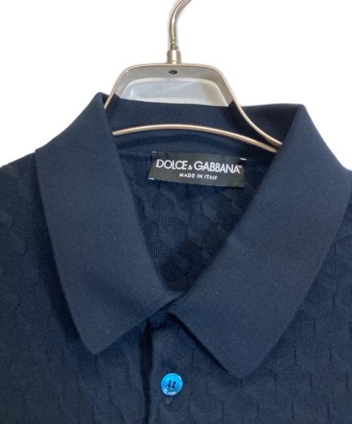DOLCE & GABBANA（ドルチェ＆ガッバーナ）DOLCE & GABBANA (ドルチェ＆ガッバーナ) 半袖ニット ネイビー サイズ:Fの古着・服飾アイテム