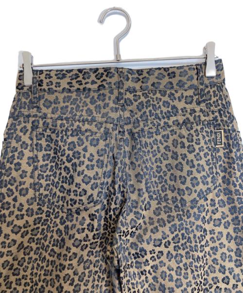 FENDI（フェンディ）FENDI (フェンディ) レオパードパンツ ブラウン サイズ:W２８の古着・服飾アイテム