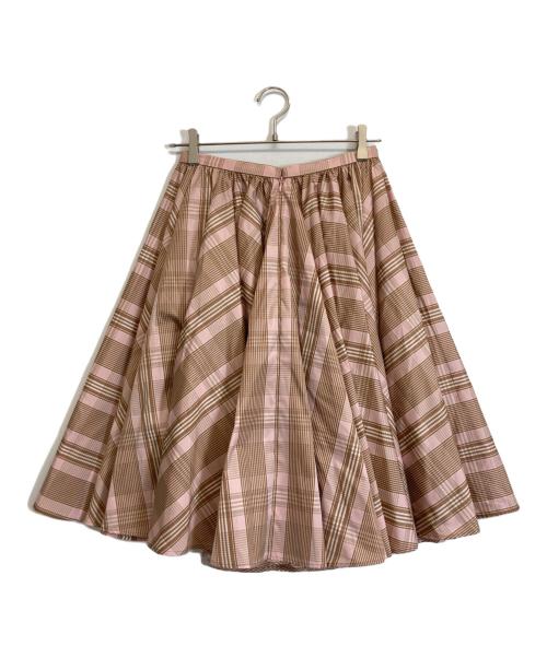 AMI PARIS（アミ パリス）AMI PARIS (アミ パリス) チェック柄スカート ピンク サイズ:36の古着・服飾アイテム