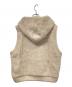 LE GLAZIK (ル グラジック) ウールモヘヤ フードベスト ベージュ サイズ:36：8000円