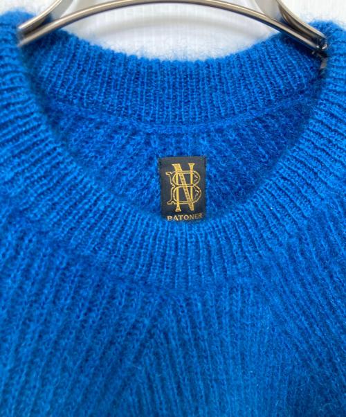 BATONER（バトナ―）BATONER (バトナ―) モヘアニット ブルー サイズ:1の古着・服飾アイテム