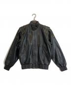 KUSHITANIクシタニ）の古着「ライダースジャケット」｜ブラック