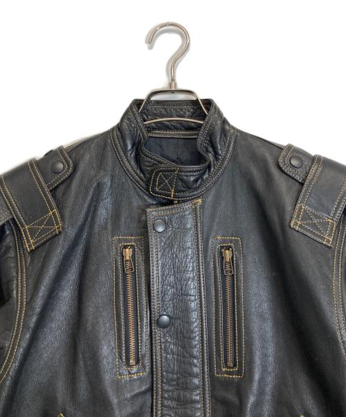 KUSHITANI（クシタニ）KUSHITANI (クシタニ) ライダースジャケット ブラック サイズ:Mの古着・服飾アイテム