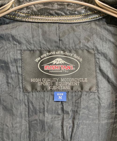 KUSHITANI（クシタニ）KUSHITANI (クシタニ) ライダースジャケット ブラック サイズ:Mの古着・服飾アイテム