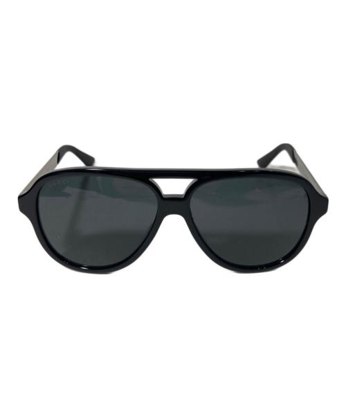 GUCCI（グッチ）GUCCI (グッチ) ダブルブリッジ サングラス ブラック サイズ:59□14-145の古着・服飾アイテム