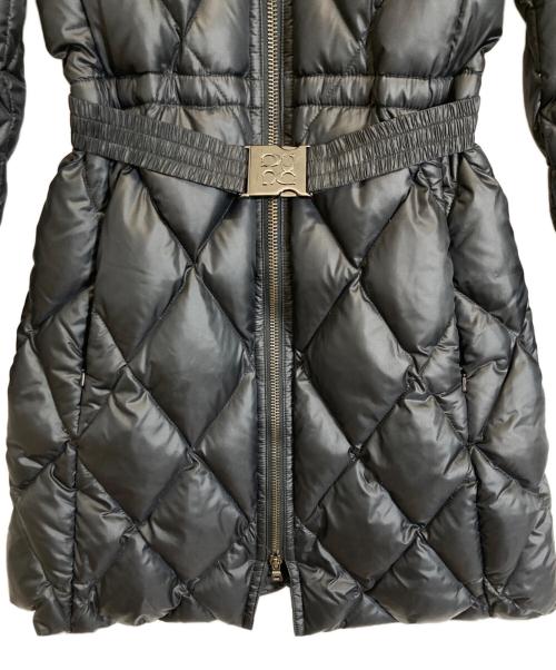 COACH（コーチ）COACH (コーチ) ラクーンファー付ベルテッドダウンコート ブラック サイズ:XSの古着・服飾アイテム