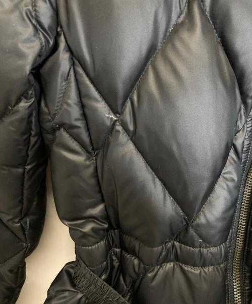 COACH（コーチ）COACH (コーチ) ラクーンファー付ベルテッドダウンコート ブラック サイズ:XSの古着・服飾アイテム