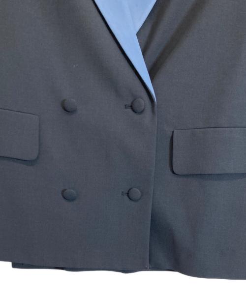 Acne studios（アクネ ストゥディオス）ACNE STUDIOS (アクネ ストゥディオス) バイカラーテーラードジャケット ブラック サイズ:34の古着・服飾アイテム