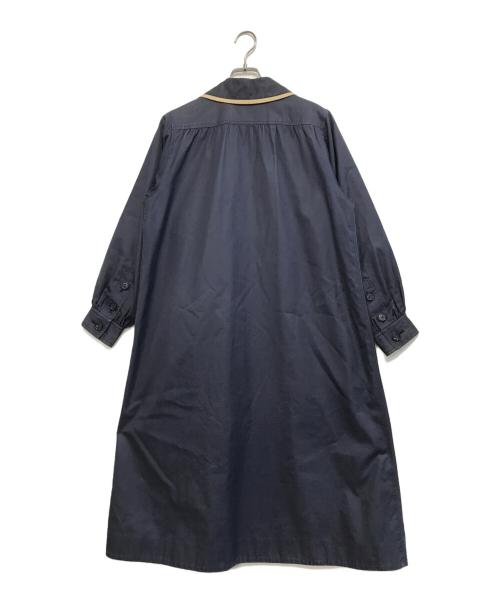 Yves Saint Laurent（イヴサンローラン）Yves Saint Laurent (イヴサンローラン) バイカラーコート ネイビー サイズ:Mの古着・服飾アイテム