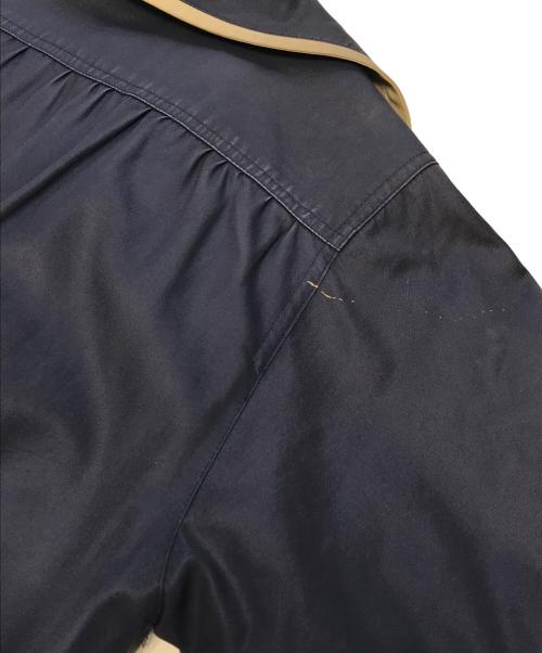 Yves Saint Laurent（イヴサンローラン）Yves Saint Laurent (イヴサンローラン) バイカラーコート ネイビー サイズ:Mの古着・服飾アイテム