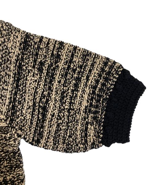 CLANE（クラネ）CLANE (クラネ) DOT LINE HALF SLEEVE KNIT CARDIGAN ブラック サイズ:2の古着・服飾アイテム