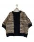 CLANE（クラネ）の古着「DOT LINE HALF SLEEVE KNIT CARDIGAN」｜ブラック