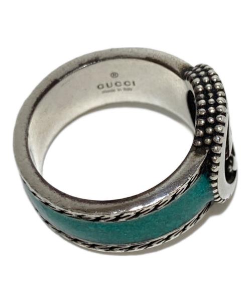 GUCCI（グッチ）GUCCI (グッチ) スターリングシルバーリング ブルー サイズ:13の古着・服飾アイテム