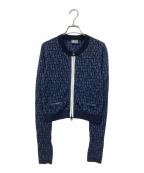 DIESELディーゼル）の古着「ニットジャケット」｜ブルー